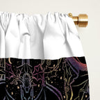 Gothic Halloween - celestial rainbow  Window Curtain Gallery Image 2