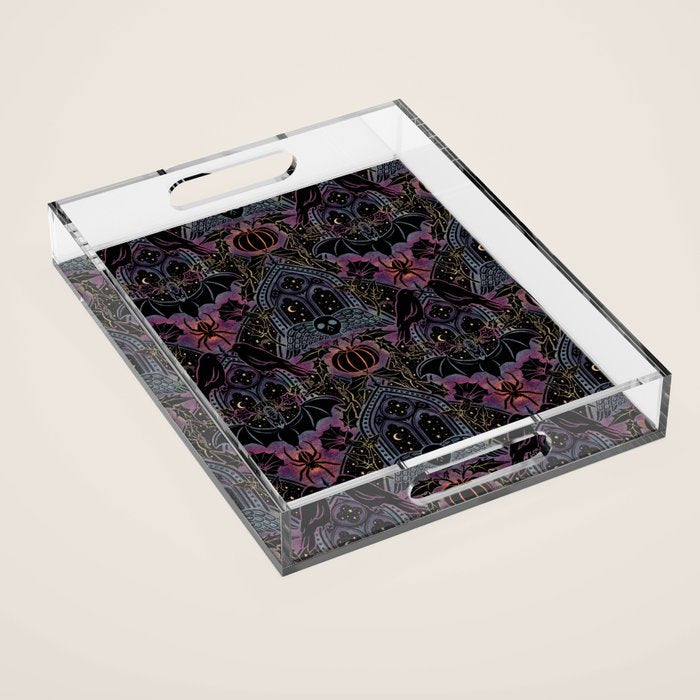 Gothic Halloween - celestial rainbow  Acrylic Tray Gallery Image 1