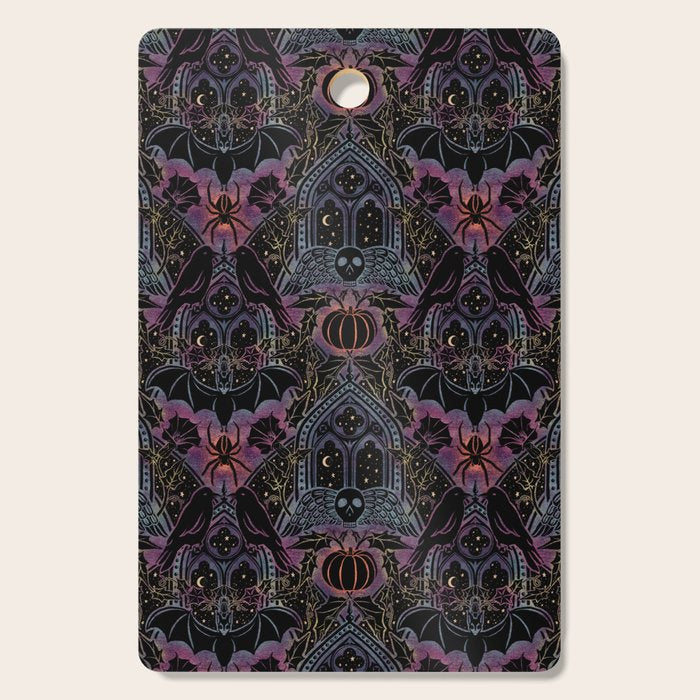 Gothic Halloween - celestial rainbow  Cutting Board Gallery Image 1