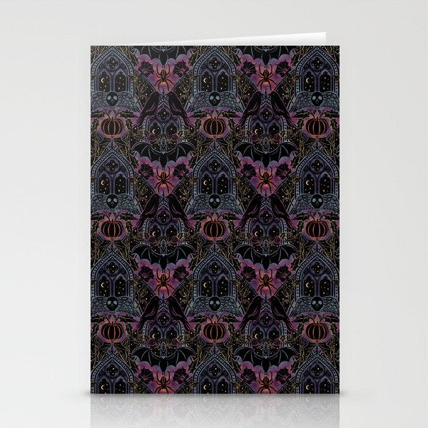 Gothic Halloween - celestial rainbow  Stationery Card Gallery Image 1