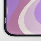 Retro Dream Abstract Liquid Swirl Pattern in Light Purple Laptop Sleeve Gallery Image 3