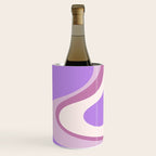 Retro Dream Abstract Liquid Swirl Pattern in Light Purple Wine Chiller Gallery Image 3