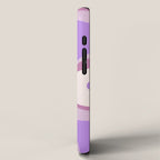 Retro Dream Abstract Liquid Swirl Pattern in Light Purple iPhone Case Gallery Image 2