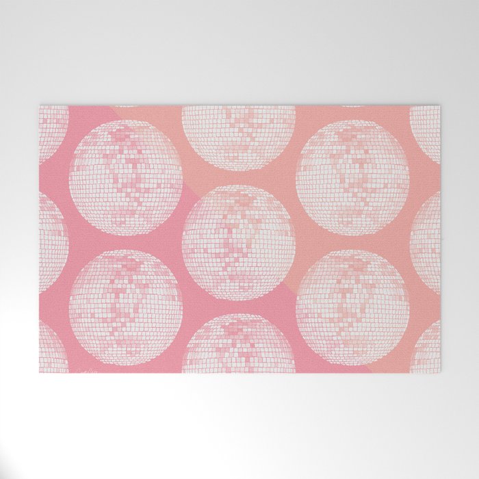 Disco Ball - Blush Welcome Mat Gallery Image 1
