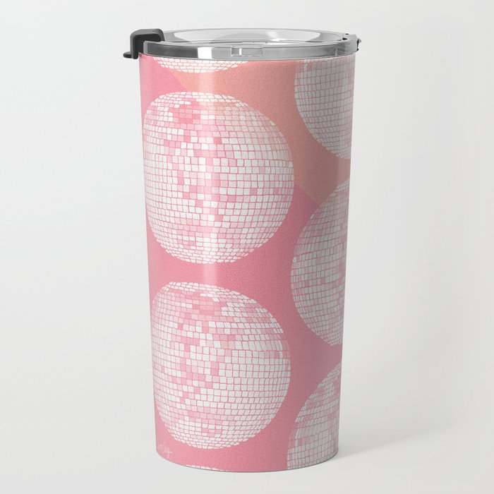 Disco Ball - Blush Travel Mug Gallery Image 3