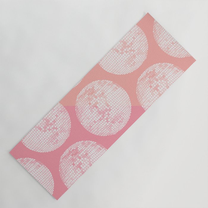 Disco Ball - Blush Yoga Mat Gallery Image 1