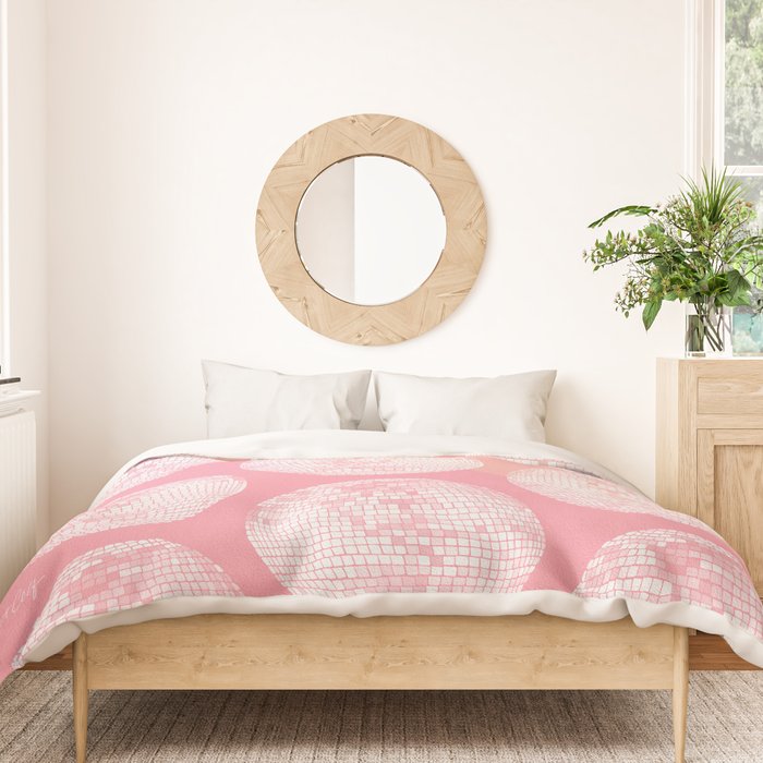 Disco Ball - Blush Duvet Cover Gallery Image 3