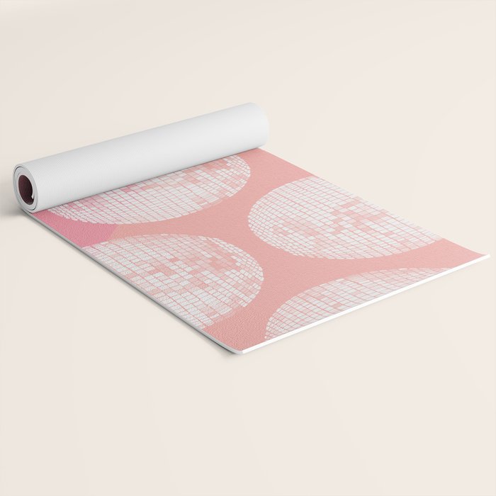 Disco Ball - Blush Yoga Mat Gallery Image 2