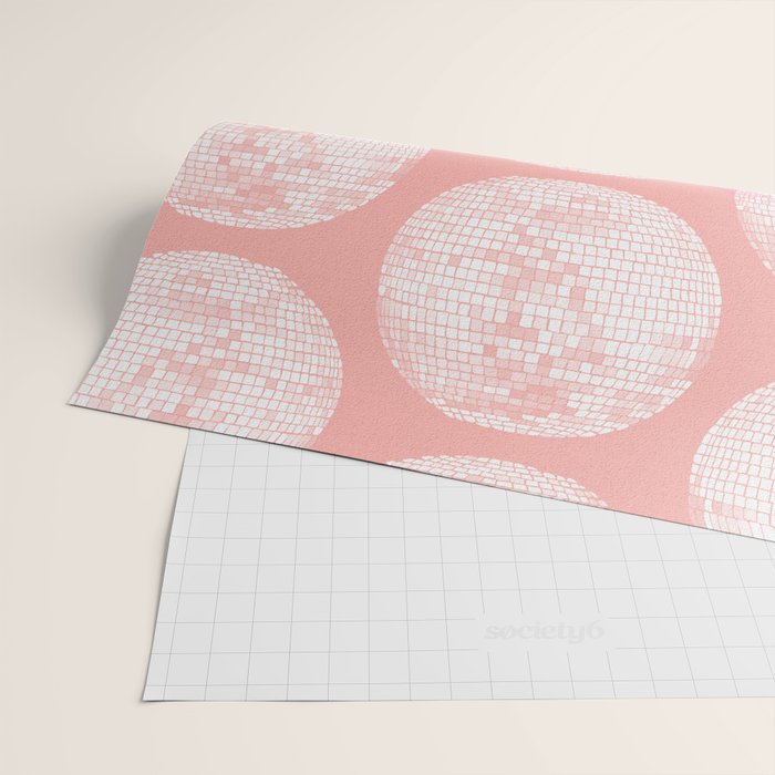 Disco Ball - Blush Wrapping Paper Gallery Image 2