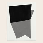 Minimalist greyscale geometry Poster Gallery Image 4