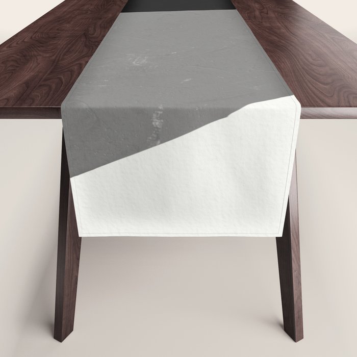 Minimalist greyscale geometry Table Runner Gallery Image 1