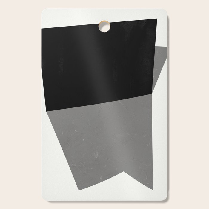 Minimalist greyscale geometry Cutting Board Gallery Image 1