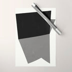 Minimalist greyscale geometry Wrapping Paper Gallery Image 1