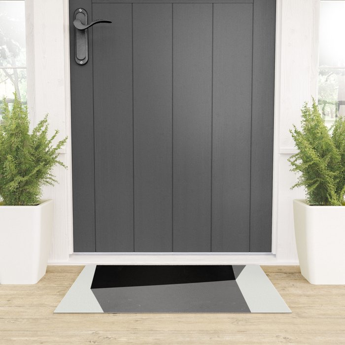 Minimalist greyscale geometry Welcome Mat Gallery Image 3