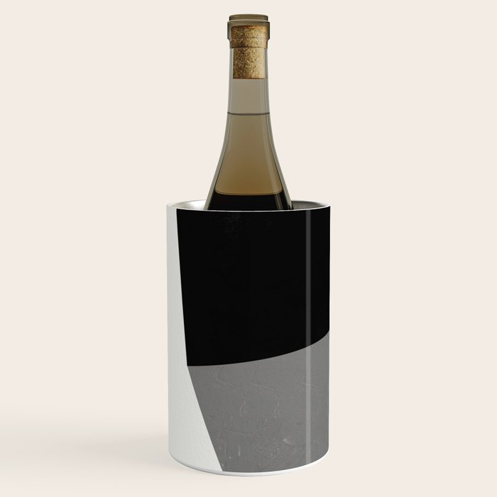 Minimalist greyscale geometry Wine Chiller Gallery Image 2