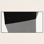 Minimalist greyscale geometry Desk Mat Gallery Image 3