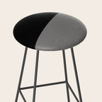 Minimalist greyscale geometry Stool Gallery Image 2
