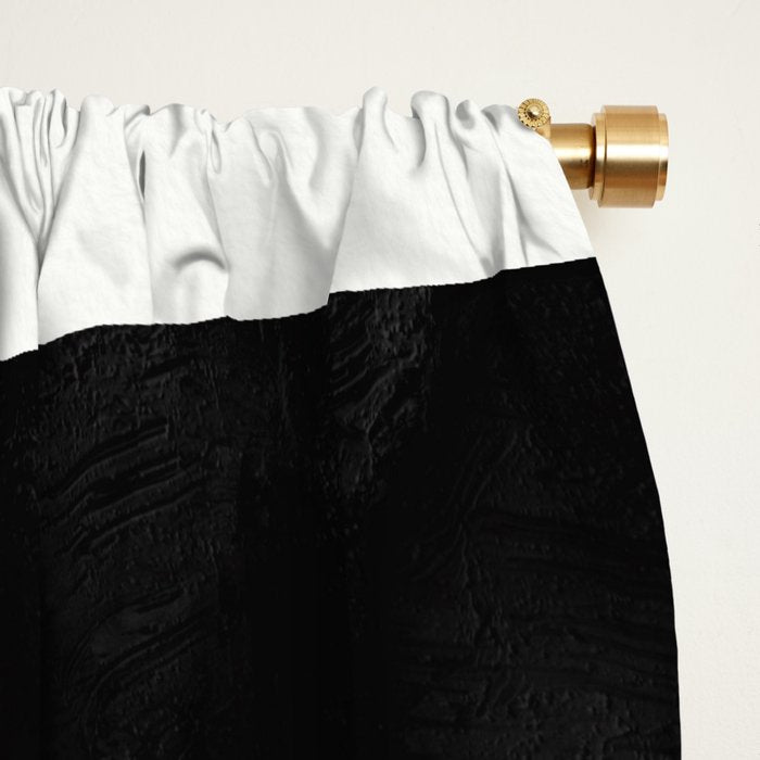 Minimalist greyscale geometry Window Curtain Gallery Image 2