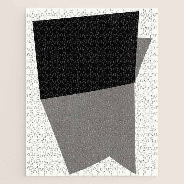 Minimalist greyscale geometry Jigsaw Puzzle Gallery Image 1