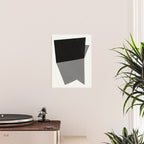 Minimalist greyscale geometry Poster Gallery Image 2