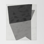 Minimalist greyscale geometry Throw Blanket Gallery Image 2