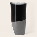 Minimalist greyscale geometry Travel Mug Gallery Image 3