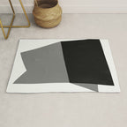 Minimalist greyscale geometry Rug Gallery Image 1