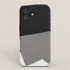 Minimalist greyscale geometry iPhone Case Gallery Image 1