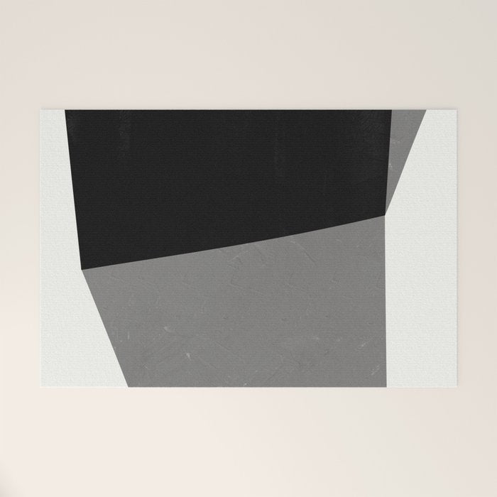 Minimalist greyscale geometry Welcome Mat Gallery Image 1