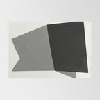 Minimalist greyscale geometry Rug Gallery Image 2
