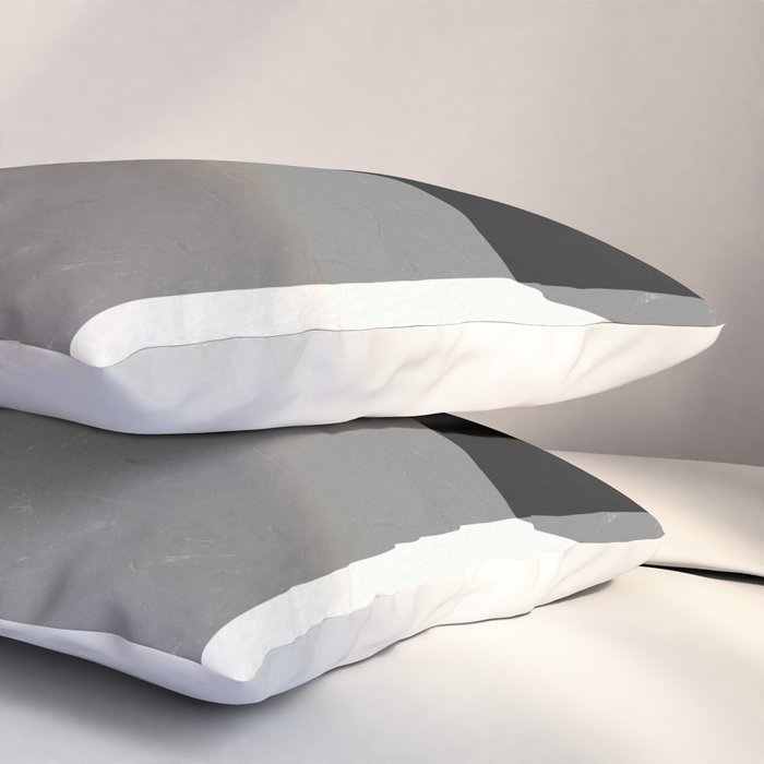 Minimalist greyscale geometry Pillow Sham Gallery Image 3