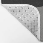 Minimalist greyscale geometry Bath Mat Gallery Image 2