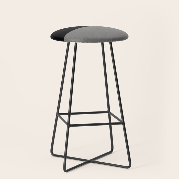 Minimalist greyscale geometry Stool Gallery Image 1