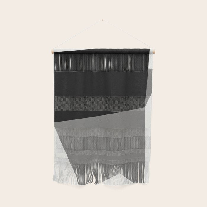 Minimalist greyscale geometry Wall Hanging Gallery Image 1