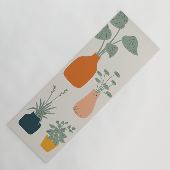 Cat and Plant 9 Yoga Mat Gallery Image 1