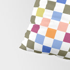Colorful Mod Checkerboard Pillow Sham Gallery Image 4