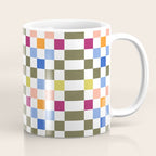 Colorful Mod Checkerboard Coffee Mug Gallery Image 1