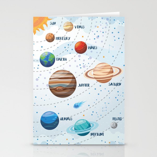 Light solar system Stationery Card Gallery Image 2