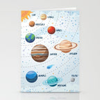 Light solar system Stationery Card Gallery Image 2