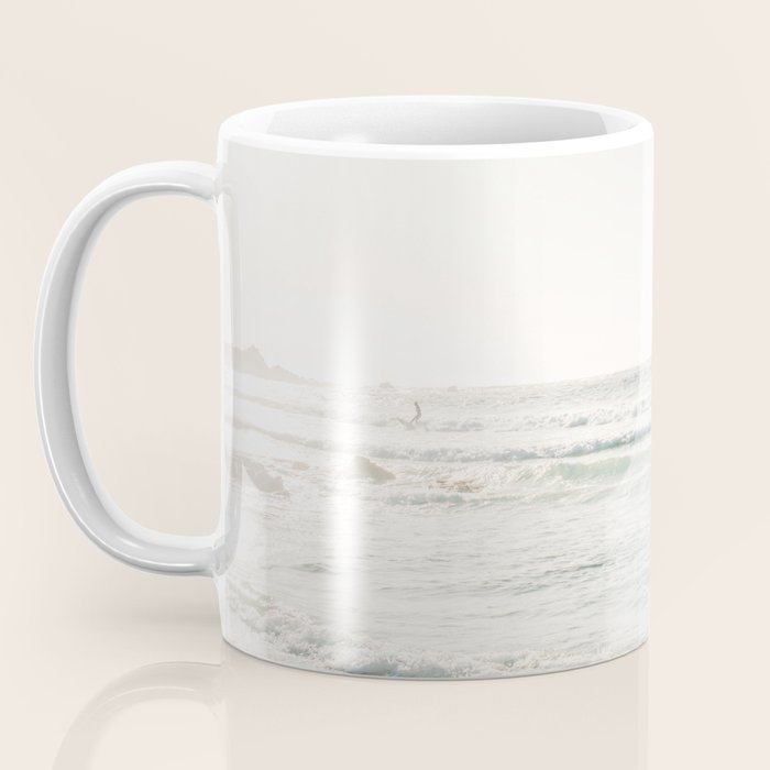 Surfing at Monterey - California Coast Sunset - Pacific Ocean Surf Travel Photography Coffee Mug Gallery Image 3