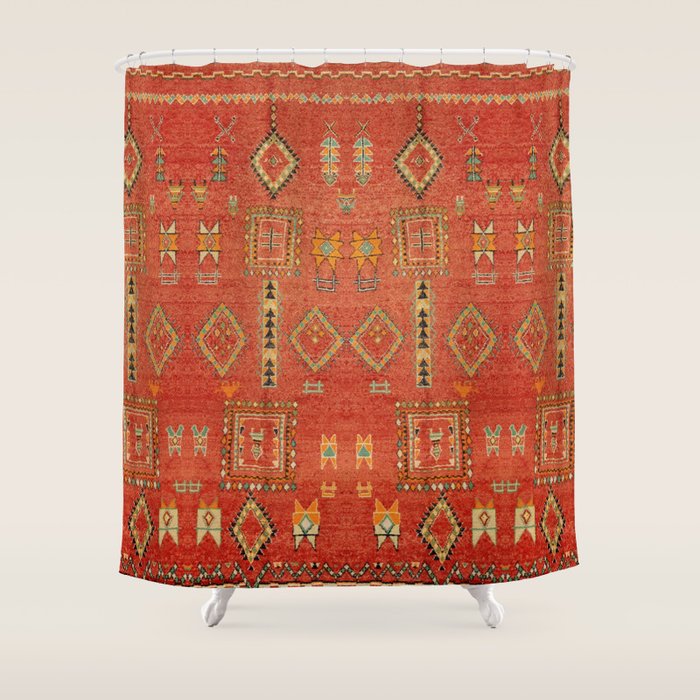 Moroccan Traditional Heritage Design Berber Style E5 Shower Curtain Gallery Image 1