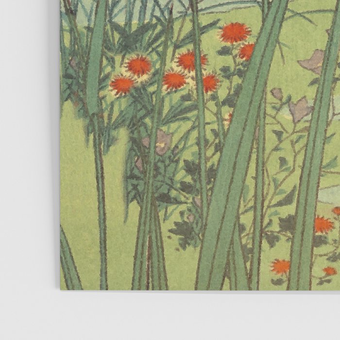 Hankjin Views - Nature Ukiyo Landscape in Green, Purple, Yellow & Orange Poster Gallery Image 3