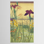 Hankjin Views - Nature Ukiyo Landscape in Green, Purple, Yellow & Orange Tablecloth Gallery Image 2