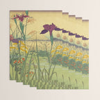 Hankjin Views - Nature Ukiyo Landscape in Green, Purple, Yellow & Orange Wrapping Paper Gallery Image 3
