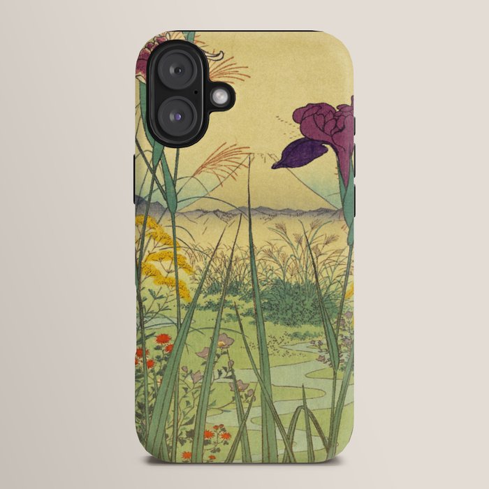 Hankjin Views - Nature Ukiyo Landscape in Green, Purple, Yellow & Orange iPhone Case Gallery Image 14