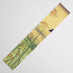 Hankjin Views - Nature Ukiyo Landscape in Green, Purple, Yellow & Orange Table Runner Gallery Image 3