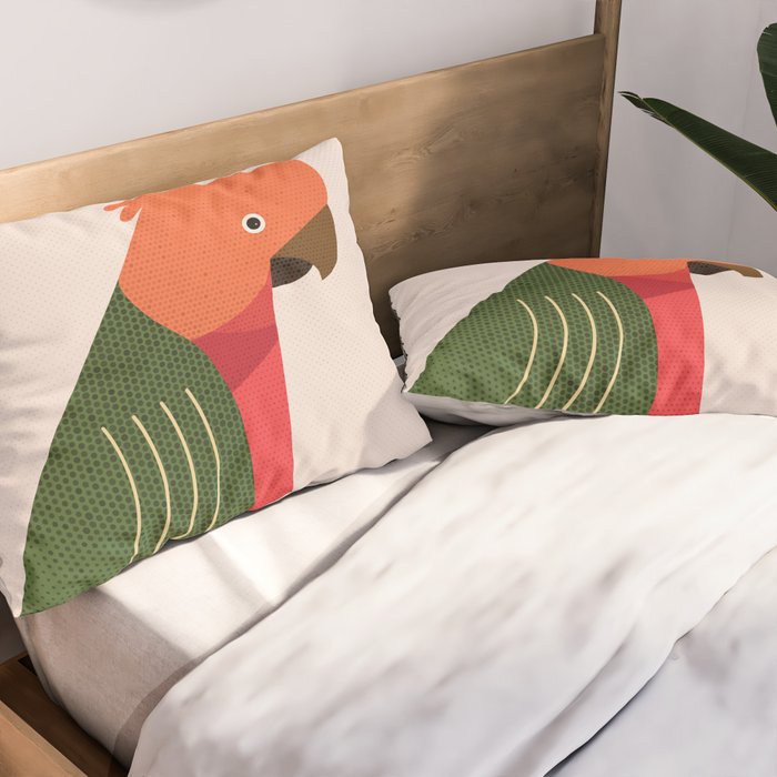 Whimsy Australian King Parrot Pillow Sham Gallery Image 2