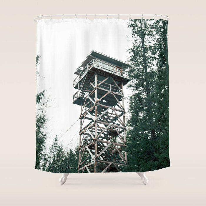 Fire Lookout II Shower Curtain Gallery Image 1
