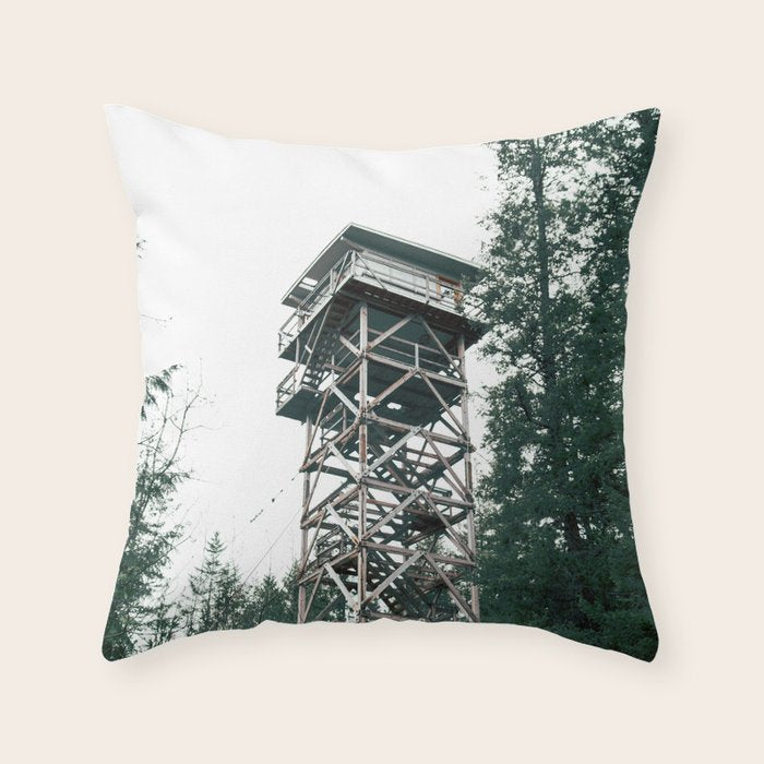 Fire Lookout II Throw Pillow Gallery Image 1