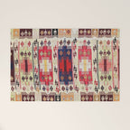 Aleppo North Syrian Silk Kilim Print Welcome Mat Gallery Image 1
